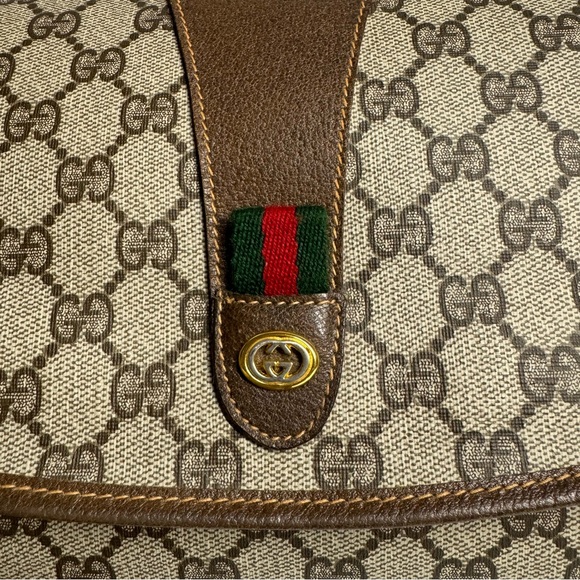 🔴SOLD🔴Gucci Large Ophidia Sherry Line Supreme GG Monogram Clutch - Picture 5 of 15
